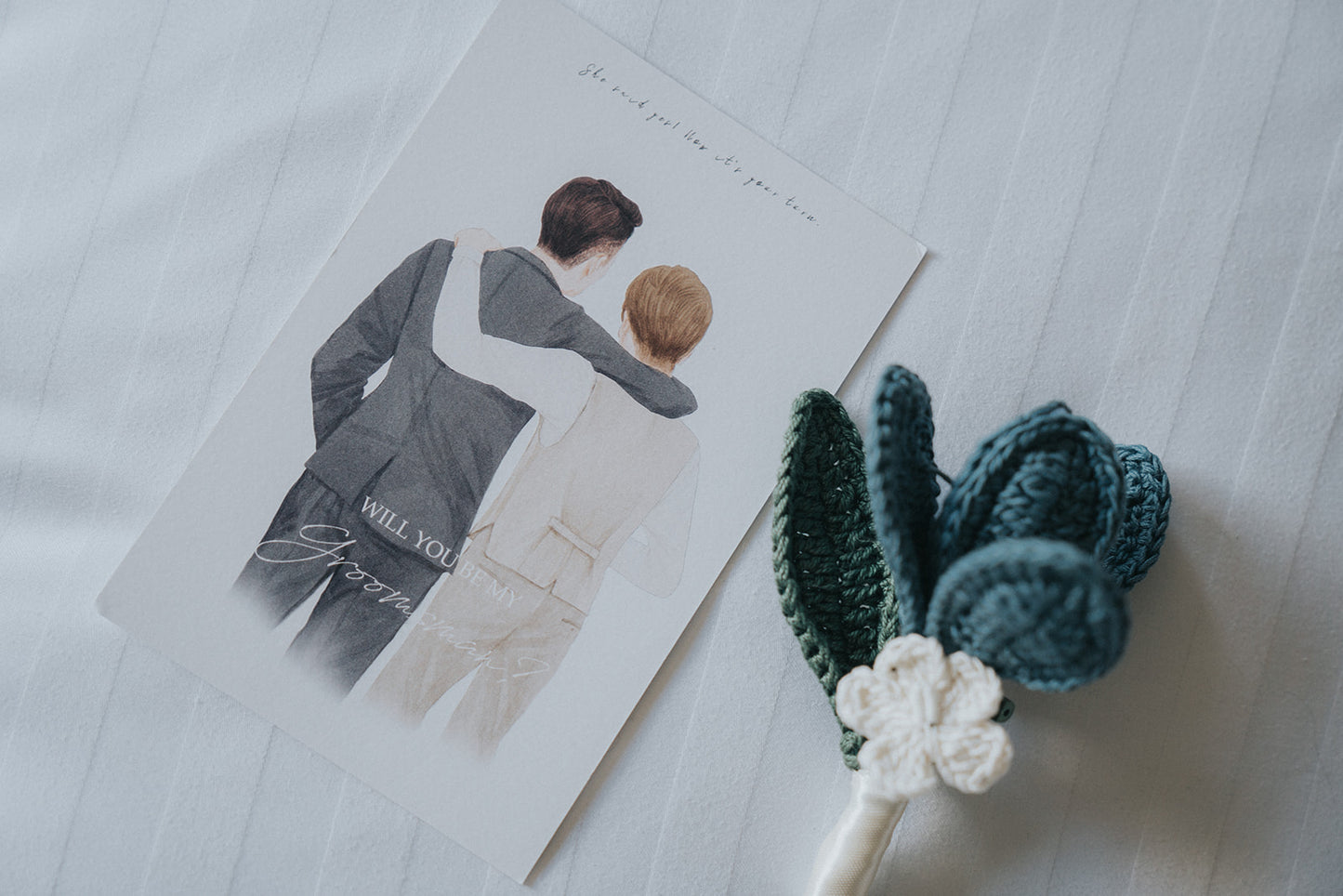 Crochet Wedding|Melbourne handmade |Wedding bouquet|Groomsmen buttonhole
