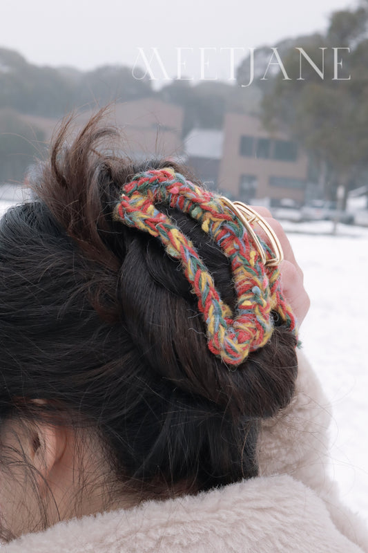 Crochet Accessories|Claw clip| SUNSET