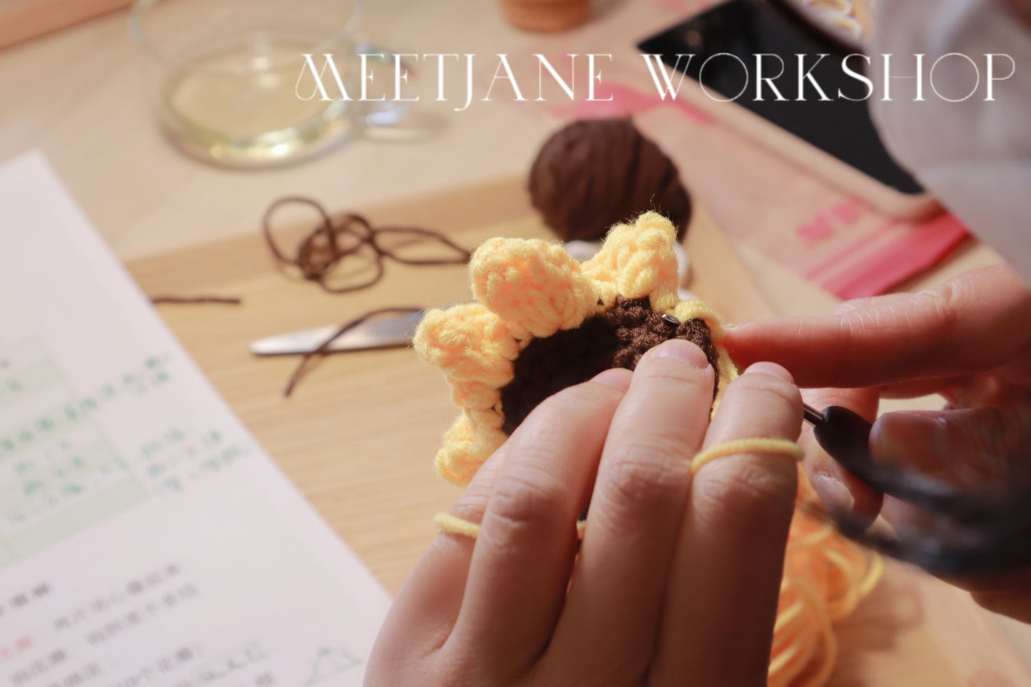 Crochet Workshop| Learn to crochet SUNFLOWER|2 sessions