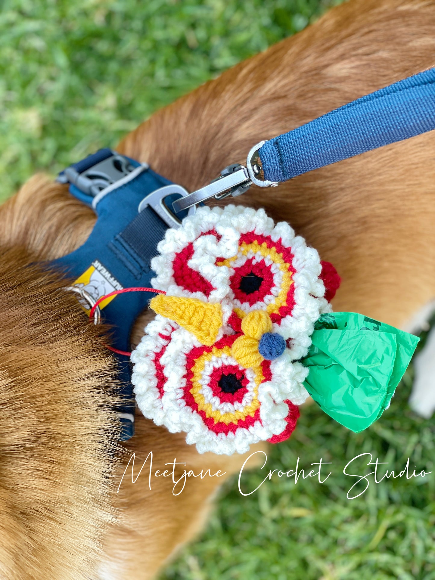 Crochet pet【NEW YEAR EDITION】Crochet poop bag holder