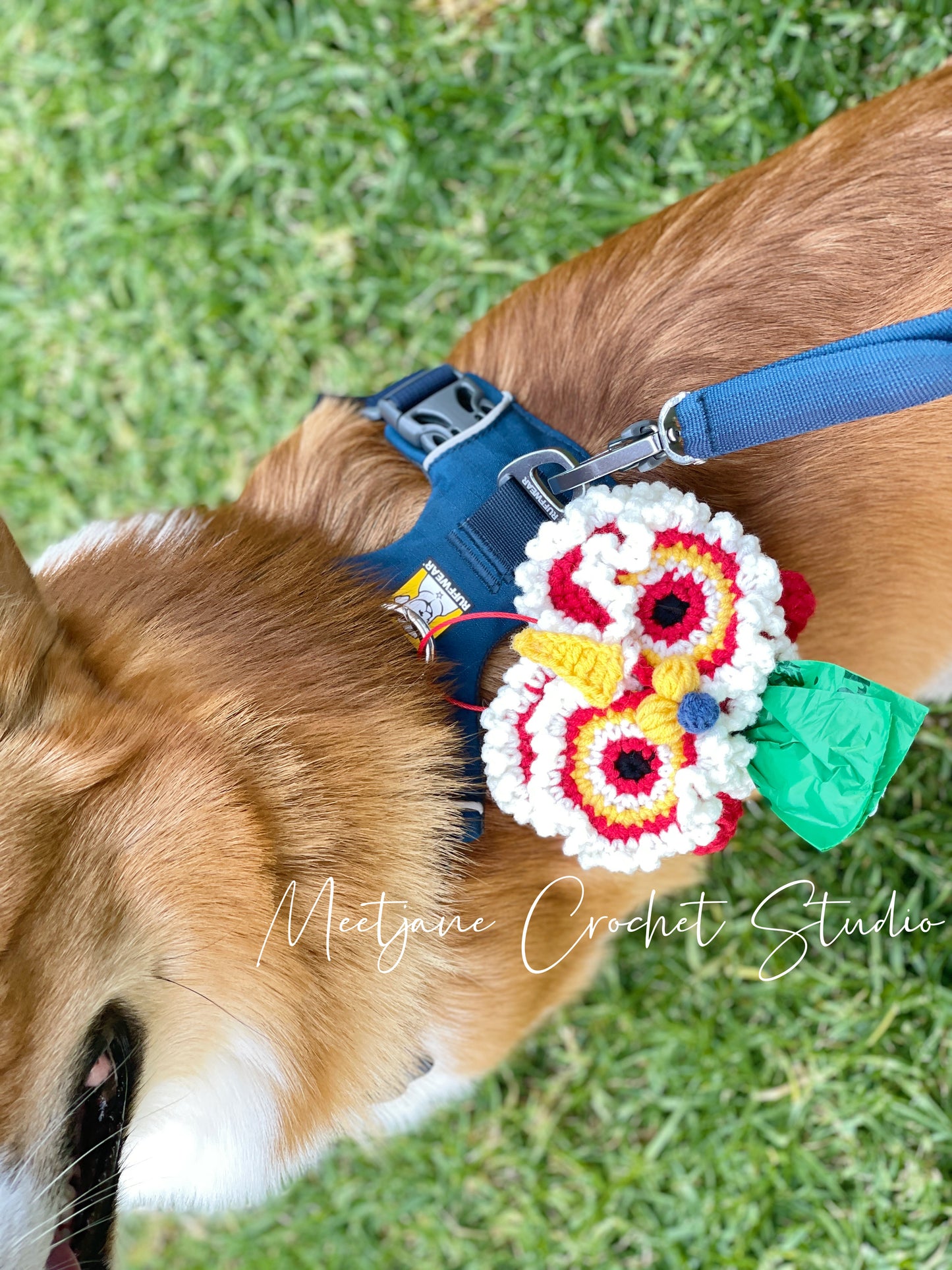 Crochet pet【NEW YEAR EDITION】Crochet poop bag holder