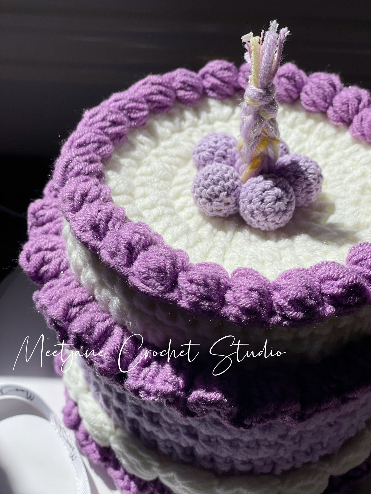 Crochet gift|Melbourne handmade|Birthday cake storage box|Taro