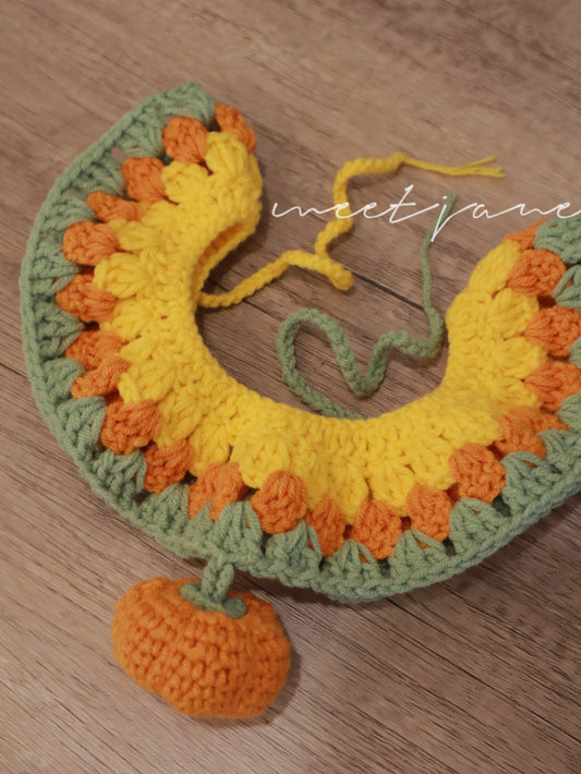 Crochet Pet Neckwear|LIMITED EDITION|HALLOWEEN|Pumpkin