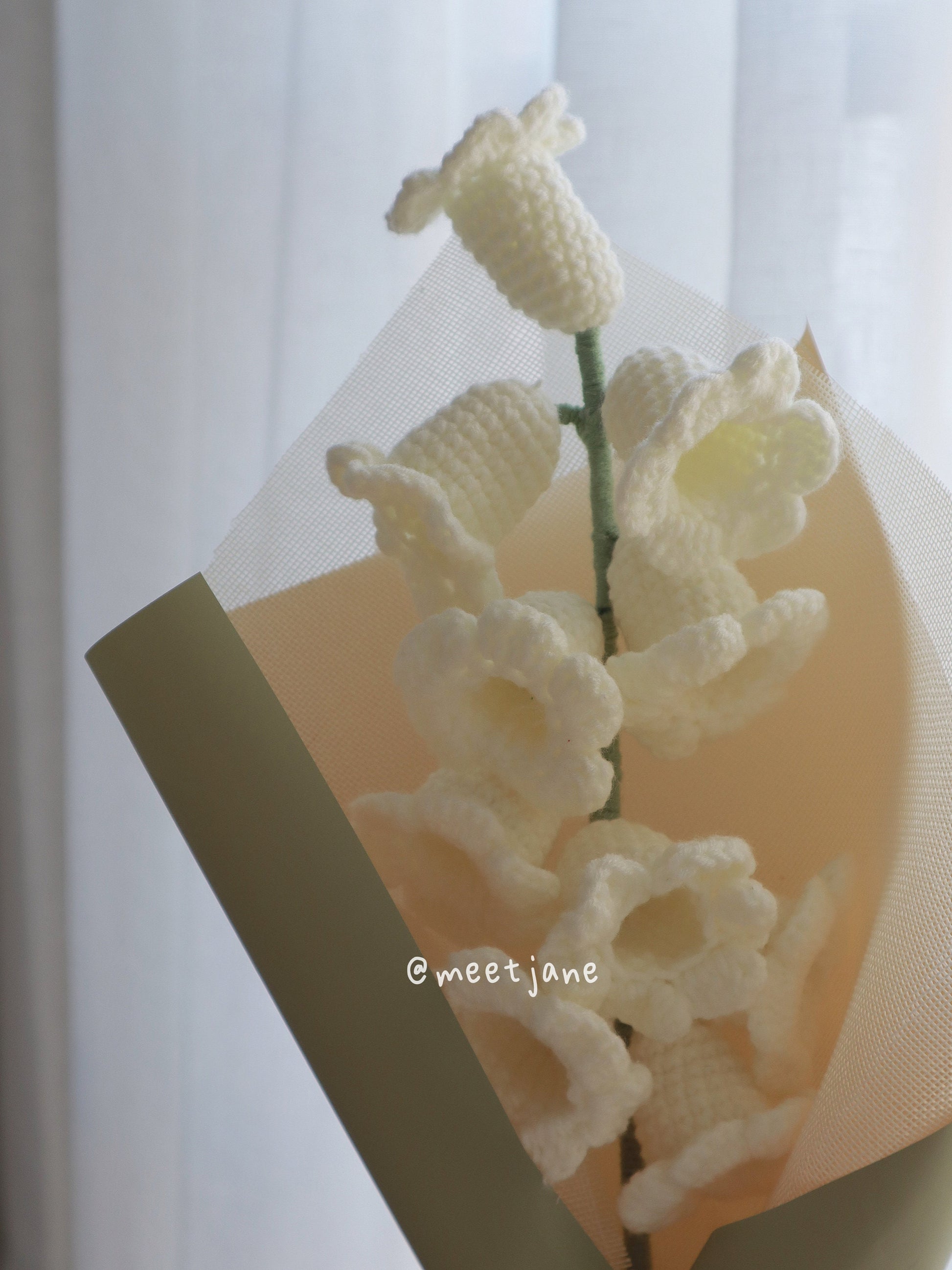 Hand crocheted lily of the valley bouquet|mother's day gift|FREE local drop off(melbourne metro area)