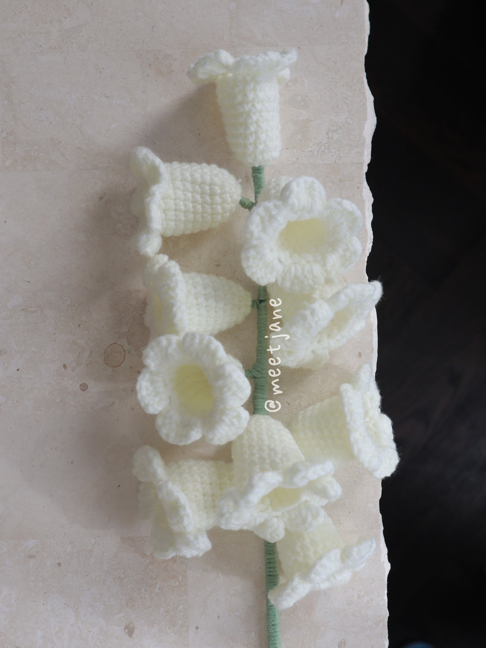 Hand crocheted lily of the valley bouquet|mother's day gift|FREE local drop off(melbourne metro area)